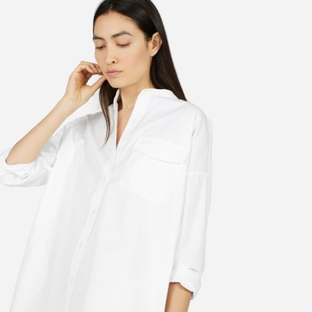 Everlane - The Oversized Cotton Poplin Shirt Dress